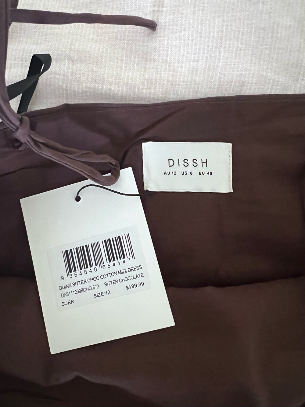 Dissh chocolate dress - Picture 4 of 4